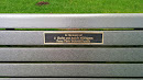 J. Clarke And Esther Pilkington Memorial Bench