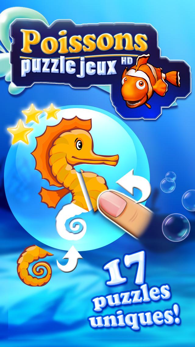 Android application Fish puzzle HD for toddlers screenshort