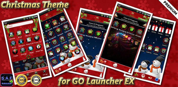 CHRISTMAS GO Launcher EX Theme 1.0.7 free for android