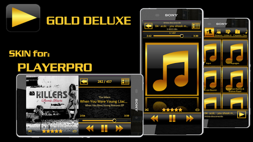 PlayerPro Skin GOLD DELUXE