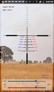 Ballistic Calculator Screen 3