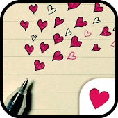 Cute wallpaper★Drawing Heart