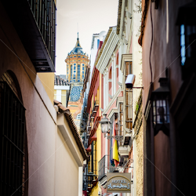 Street of Seville by Erian Andre - City,  Street & Park Street Scenes
