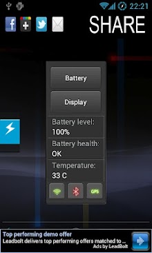 ICS Simple Battery Widget
