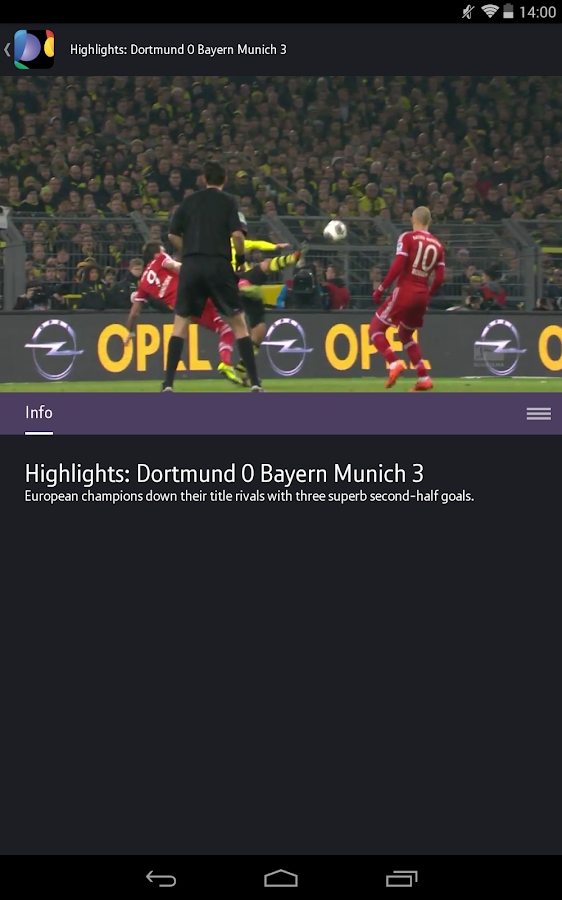 BT Sport screenshot