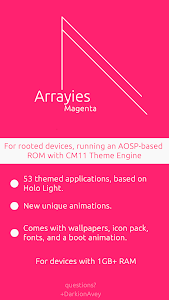 Screenshot Arrayies Magenta CM12/11 theme vBB-wi.1