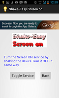 Shake-Easy Screen on APK صورة لقطة الشاشة #1