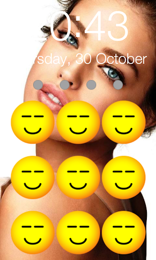 Smiley screen locker