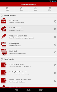 Sterling Internet Banking Screenshots 2