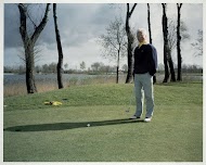 De heer E. Smits op de golfbaan