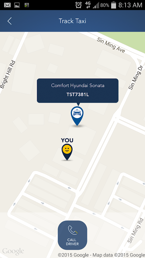    ComfortDelGro Taxi Booking App- screenshot  