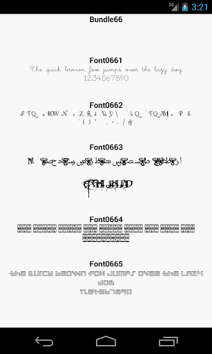 Fonts for FlipFont 66