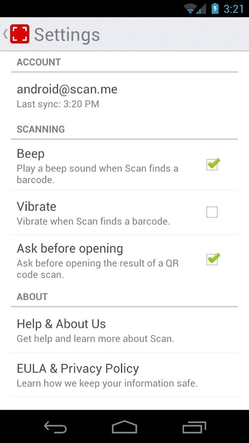 Scan Android