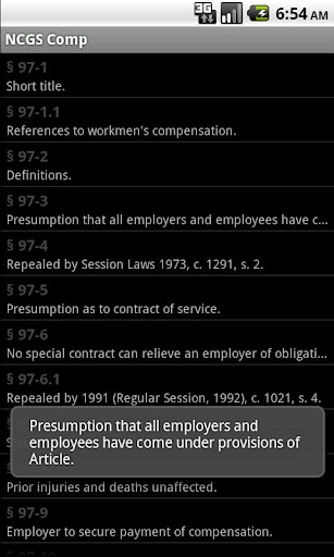 【免費書籍App】NC General Statutes - WorkComp-APP點子