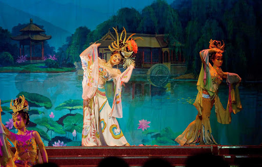 Tang-Dynasty-dinner-show-Uniworld - A Tang Dynasty dinner show comes as part of your Grand China & the Yangtze cruise aboard Uniworld's Century Legend.