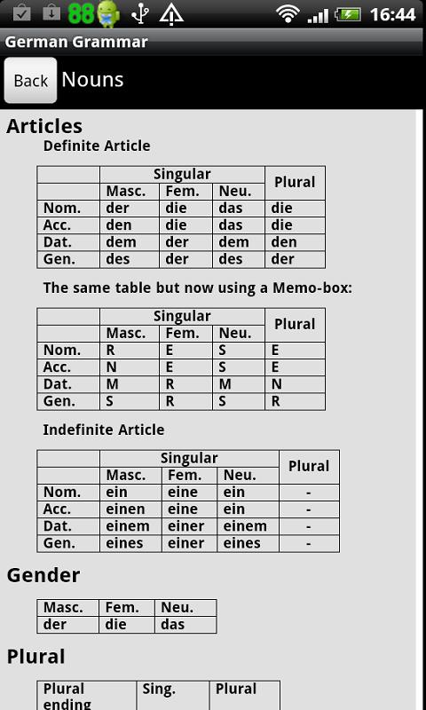 German Grammar Screen 3