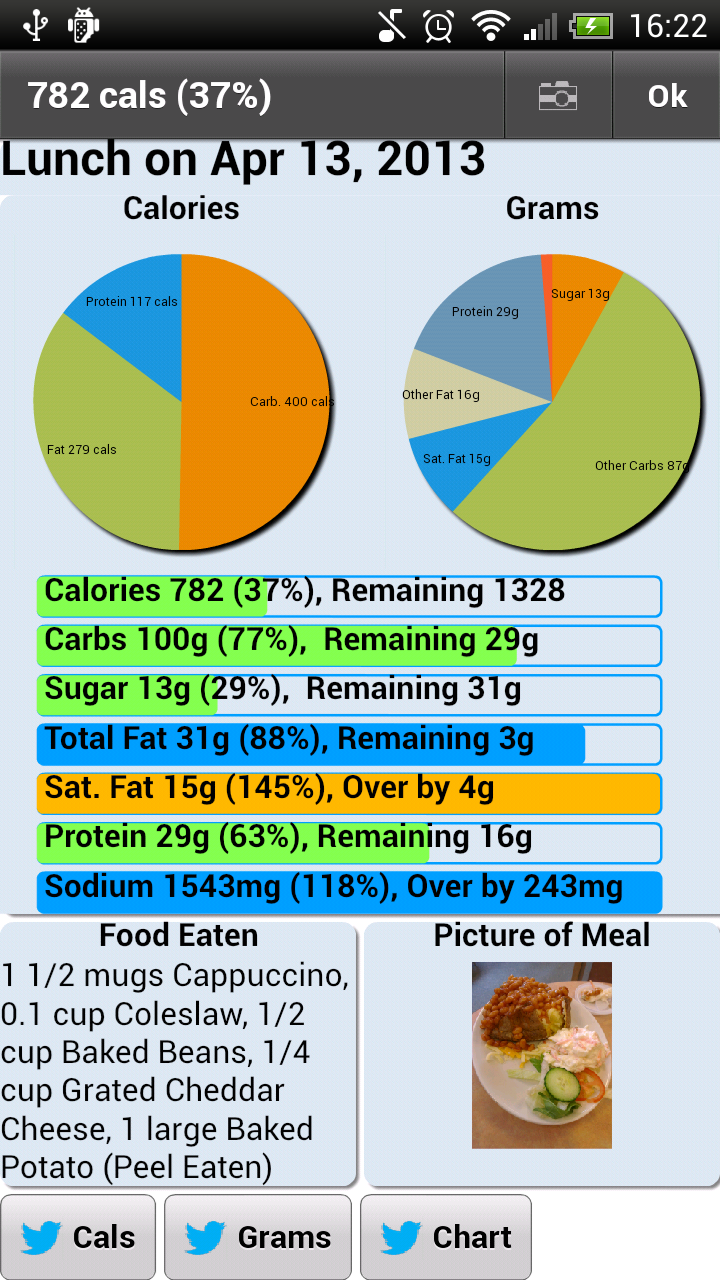 Food Photo Diary Screen 2