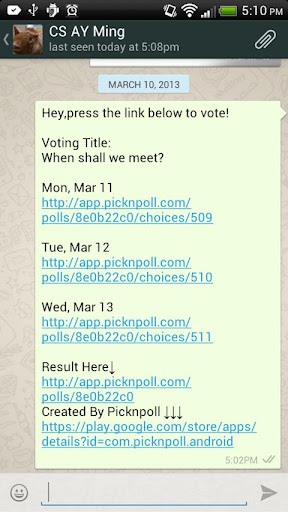 【免費生產應用App】PicknPoll - Whatsapp Polling-APP點子