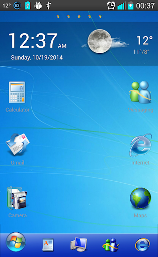 Windows 7 Go Launcher Theme