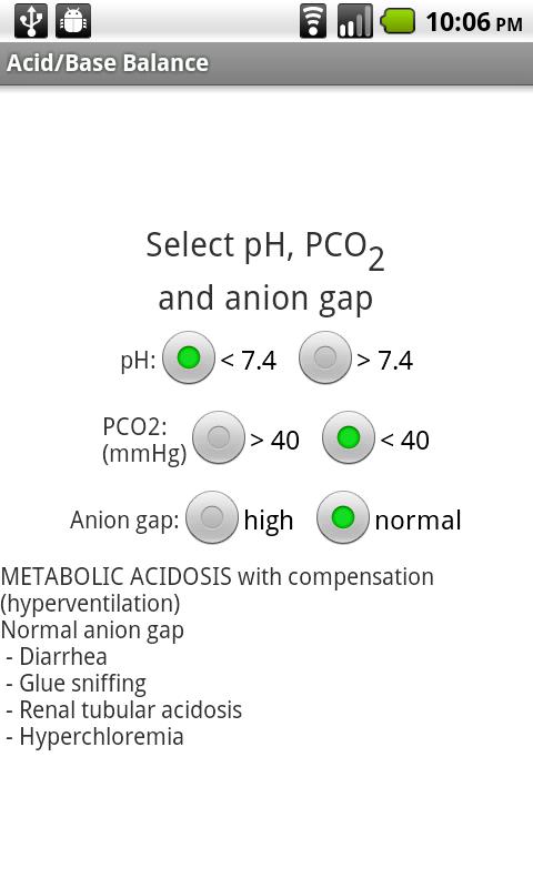 Acid-Base Balance Screen 3