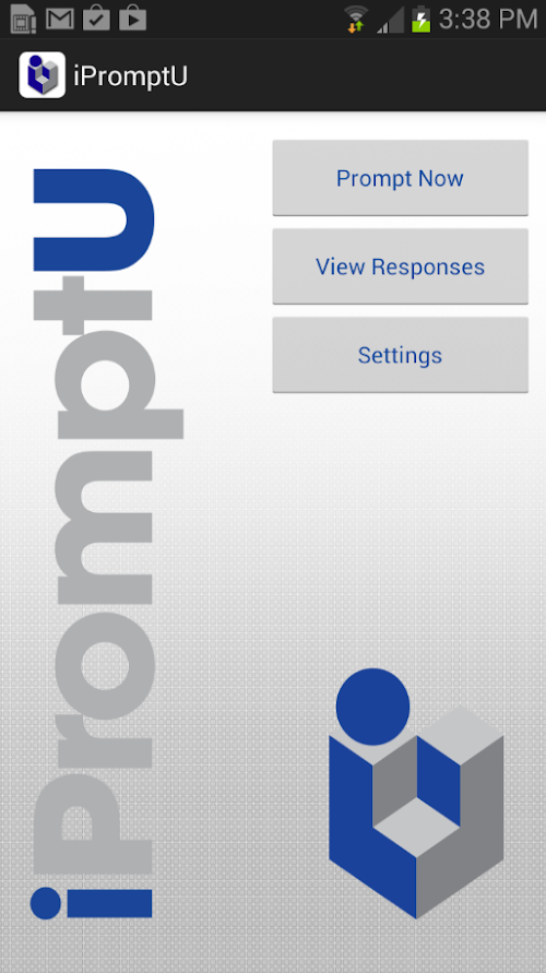 Android application iPromptU screenshort