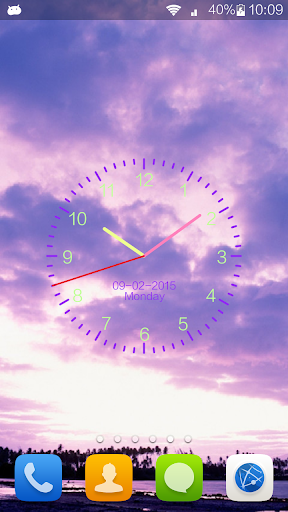 【免費個人化App】Clock Wallpaper(Cloud style)-APP點子