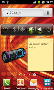Lastest 3D Design Battery Widget R3 APK for Android
