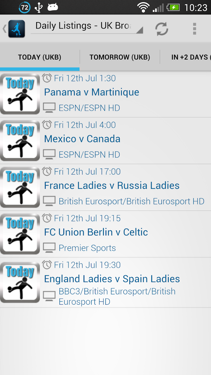 Live Football On TV Screen 2