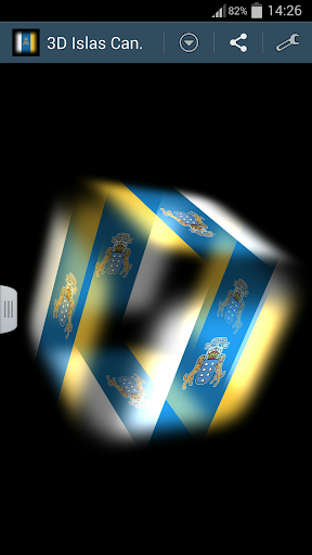 3D Canary Islands Cube Flag