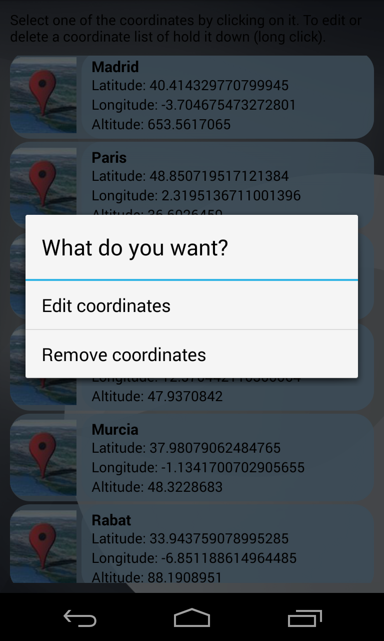 RaGPS Screen 3