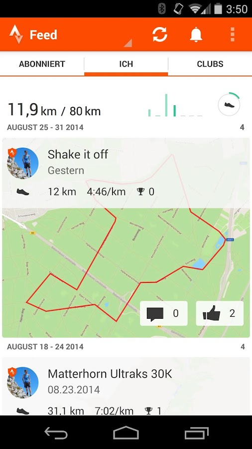 Strava GPS Laufen & Radfahren AndroidApps auf Google Play