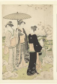 Bewonderen van de kersenbloesem te Asukayama