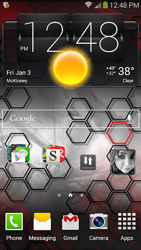 Hexagon Night Live Wallpaper