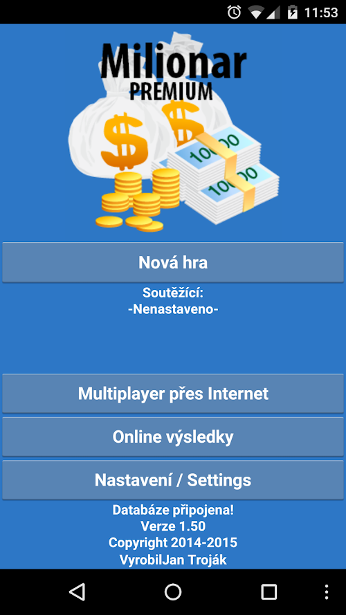 Android application Chcete být milionářem? PREMIUM screenshort