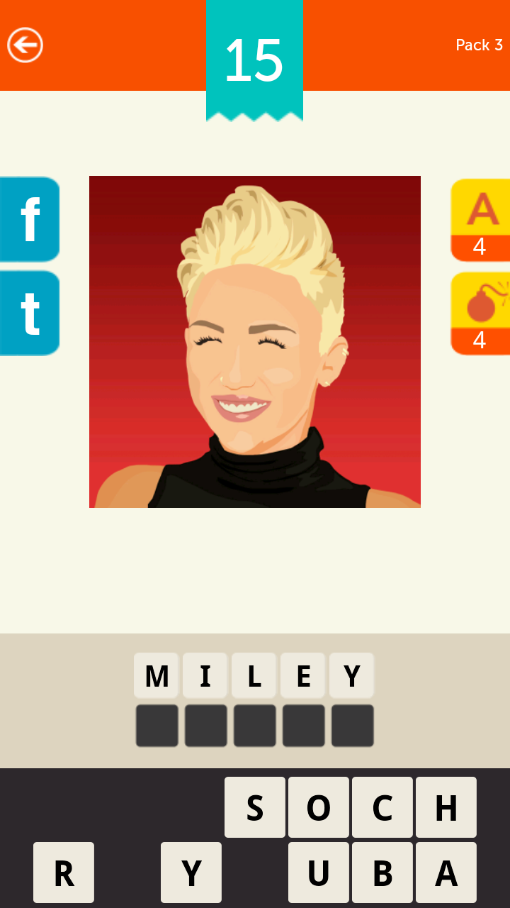 Guess the Celebrity! Logo Quiz Screen 3