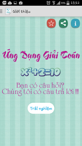 Ứng dụng giải toán