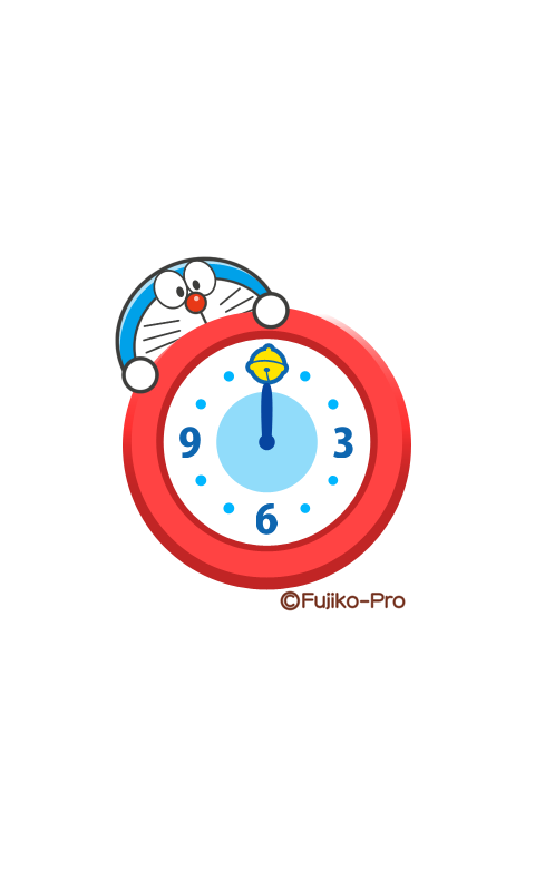 ドラえもん　アナログ時計ウィジェット「ドラえもん登場！」 Screen 2