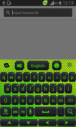 Color Keyboard Neon Green