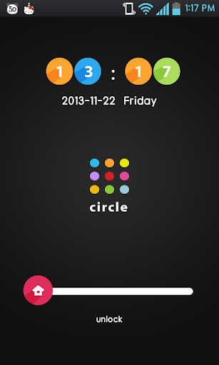 Circles go locker theme