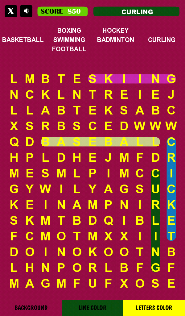 Hidden Words Screen 2