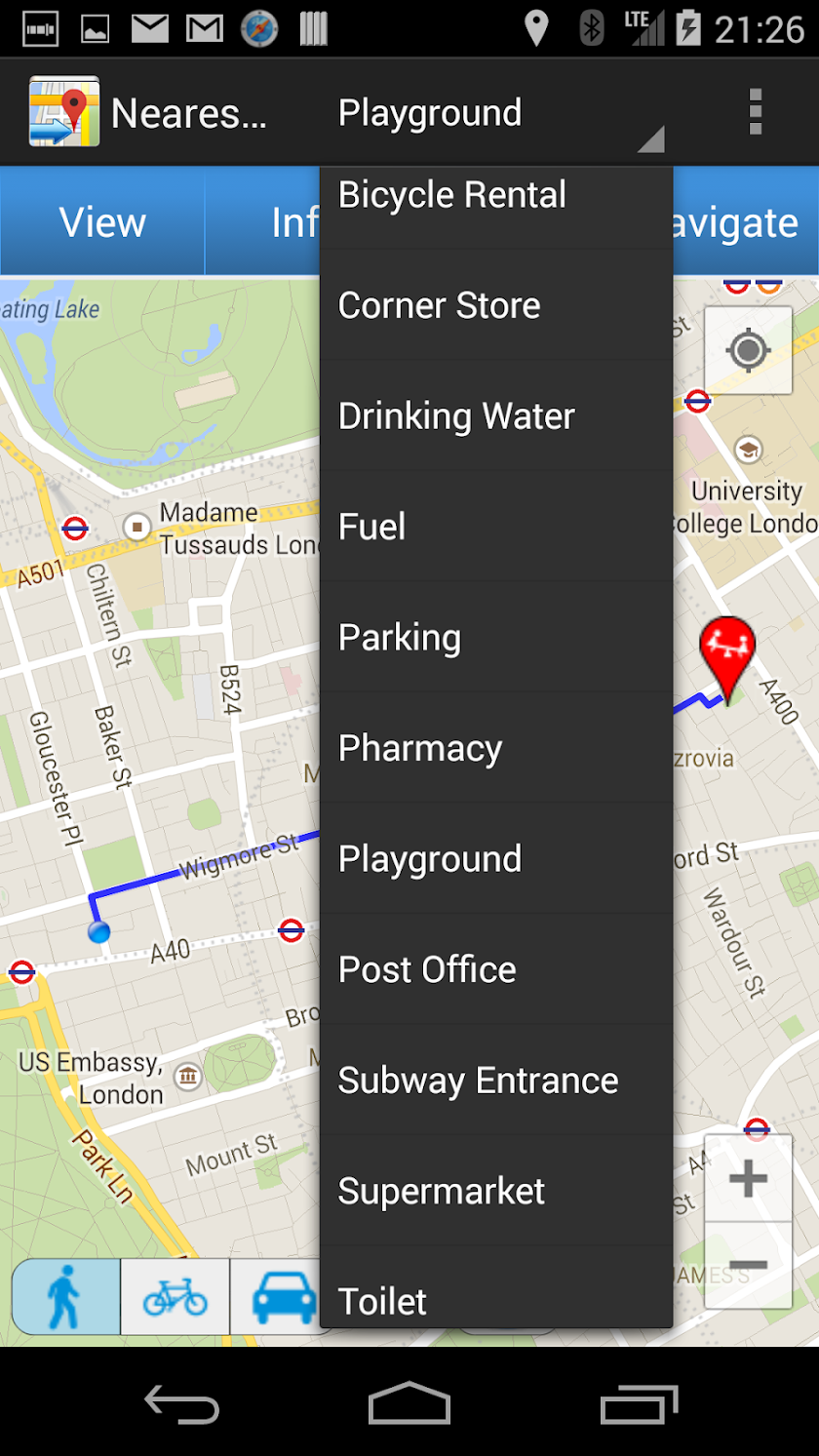 Nearest Amenities Screen 3
