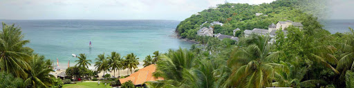 St-Lucia-bay - A beautiful bay on the northwest tip of St. Lucia. 