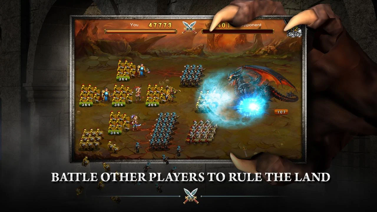  Android   Runes of War, uomini contro draghi in uno strategico appassionante!