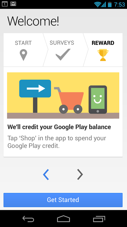 Google Opinion Rewards - screenshot