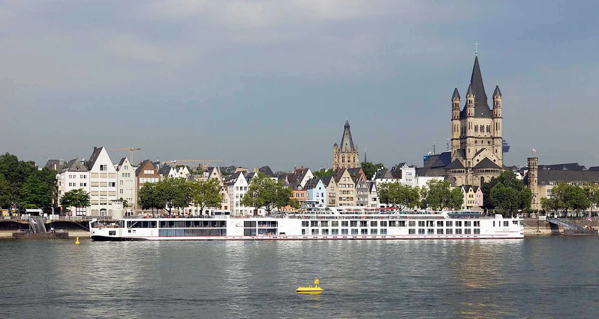 Viking-Rinda-Cologne - The river cruise ship Viking Rinda in Cologne, Germany.