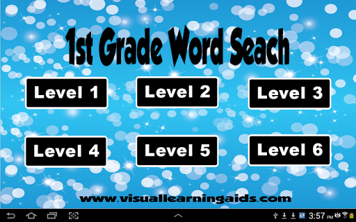 Word Search First Grade