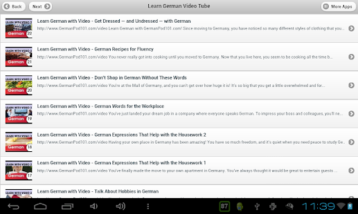 Learn German Video Tube | FREE Android app market