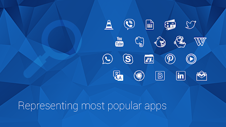 Minimalistic Icons | Blue poster 3