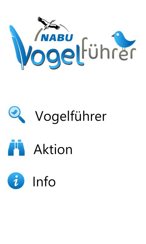 Android application NABU Vogelführer screenshort