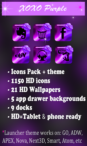 Purple Lipstick Icon Pack